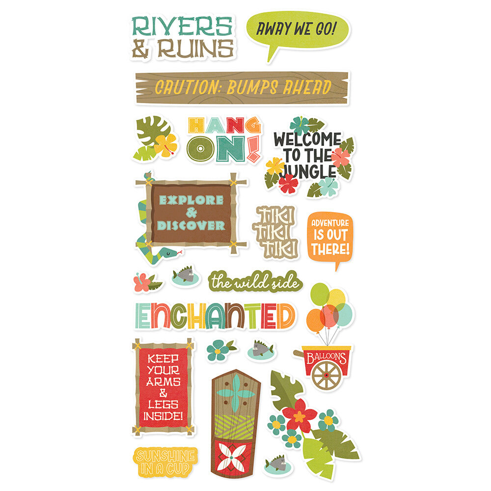 Simple Stories Say Cheese Adventure At The Park Foam Stickers (17957) (OUTLET)