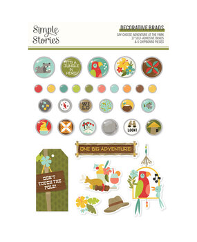 Simple Stories Say Cheese Adventure At The Park Decorative Brads (17958) (OUTLET)
