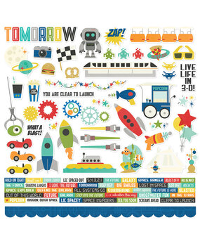 Simple Stories Say Cheese Tomorrow At The Park Cardstock Stickers (17964) (OUTLET)