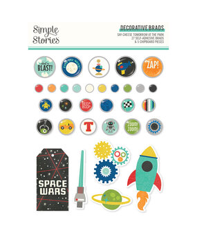 Simple Stories Say Cheese Tomorrow At The Park Decorative Brads (17974) (OUTLET)