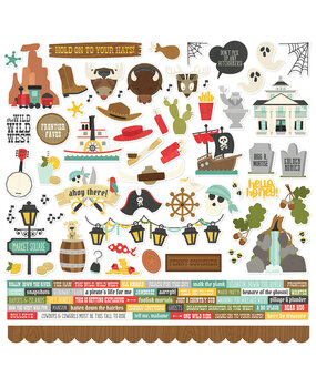 Simple Stories Say Cheese Frontier At The Park Cardstock Stickers (17980) (OUTLET)