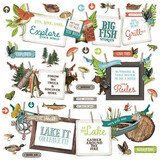 Simple Stories Simple Vintage Lakeside Banner Sticker (18002) (OUTLET)