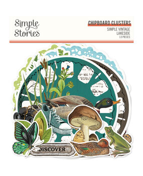 Simple Stories Simple Vintage Lakeside Chipboard Clusters (18026) (OUTLET)