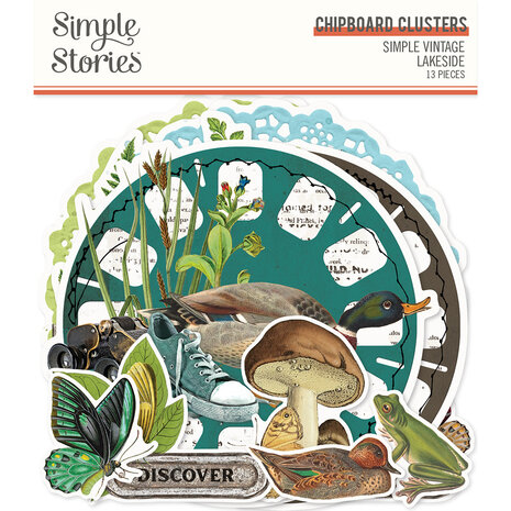 Simple Stories Simple Vintage Lakeside Chipboard Clusters (18026) (OUTLET)