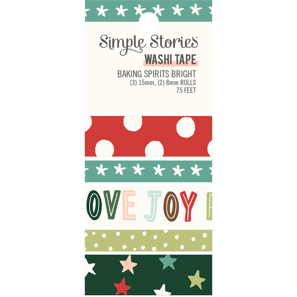 Simple Stories Baking Spirits Bright Washi Tape (18327) (OUTLET)