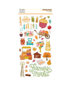 Simple Stories Harvest Market Chipboard Stickers (18716) (OUTLET)