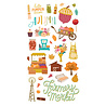 Simple Stories Harvest Market Chipboard Stickers (18716) (OUTLET)