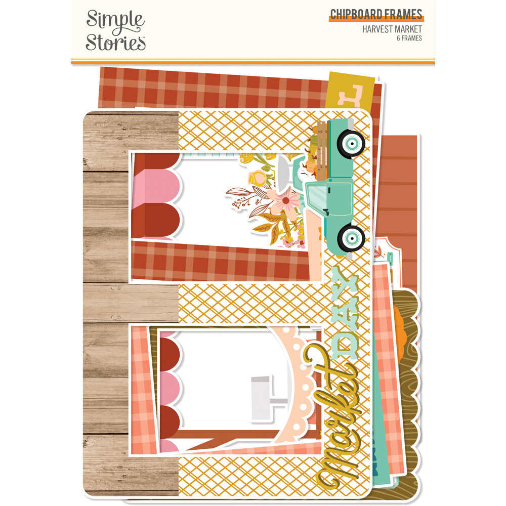 Simple Stories Harvest Market Chipboard Frames (18720) (OUTLET)
