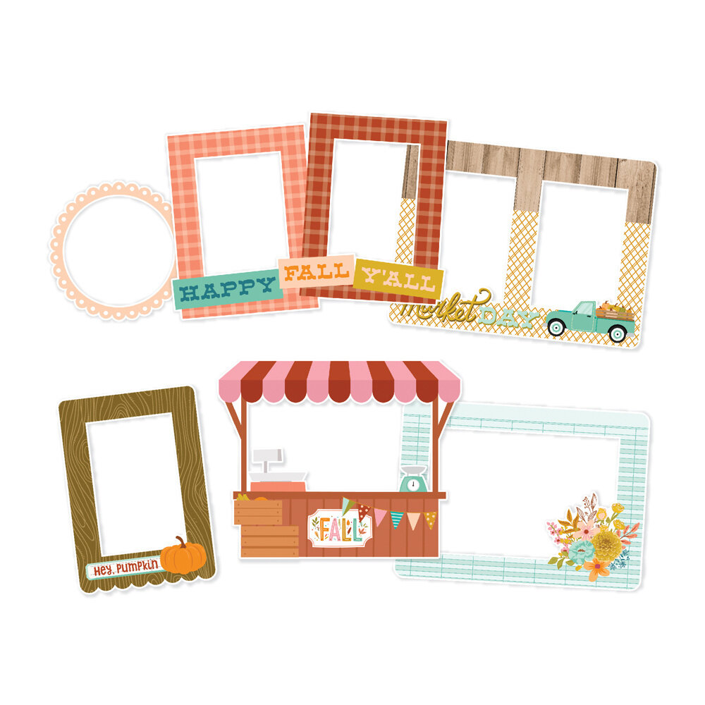 Simple Stories Harvest Market Chipboard Frames (18720) (OUTLET)