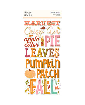Simple Stories Harvest Market Foam Stickers (18721) (OUTLET)