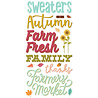 Simple Stories Harvest Market Foam Stickers (18721) (OUTLET)