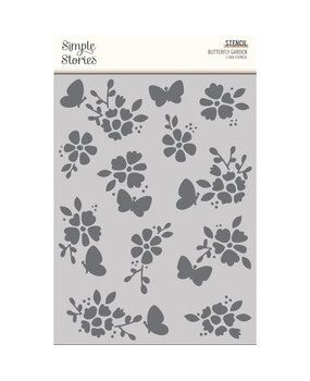 Simple Stories The Simple Life Stencil Butterfly Garden (18826) (OUTLET)