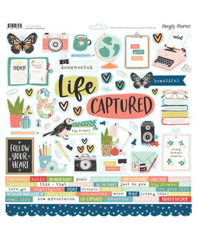 Simple Stories Life Captured Cardstock Stickers (18901) (OUTLET)
