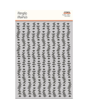 Simple Stories My Story Stencil Floral Vines (19326) (OUTLET)