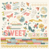 Simple Stories Wildflower Cardstock Stickers (19501) (OUTLET)