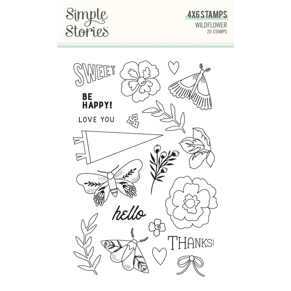 Simple Stories Wildflower Clear Stamps (19515) (OUTLET)