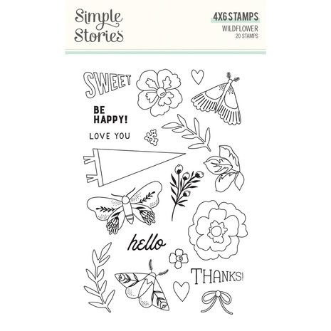 Simple Stories Wildflower Clear Stamps (19515) (OUTLET)