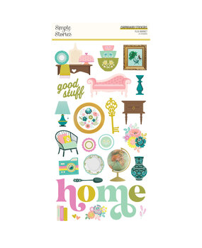 Simple Stories Flea Market Chipboard Stickers (19616) (OUTLET)
