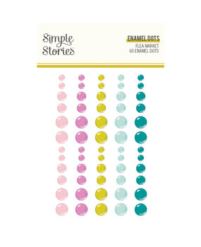 Simple Stories Flea Market Enamel Dots (19624) (OUTLET)
