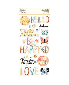 Simple Stories Boho Sunshine Foam Stickers (19922) (OUTLET) Simple Stories Boho Sunshine Foam Stickers (19922) (OUTLET)