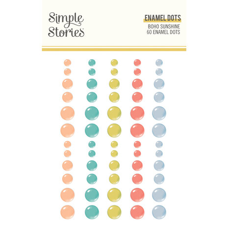 Simple Stories Boho Sunshine Enamel Dots (19924) (OUTLET)