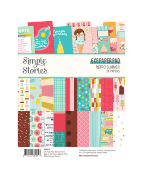 Simple Stories Retro Summer 6x8 Inch Paper Pad (20014) (OUTLET) Simple Stories Retro Summer 6x8 Inch Paper Pad (20014) (OUTLET)