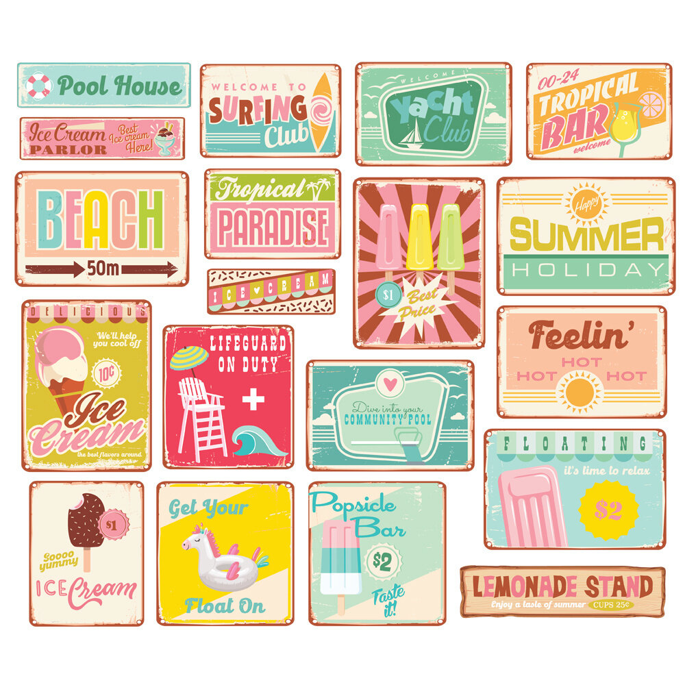 Simple Stories Retro Summer Retro Sign Bits (20019) (OUTLET)