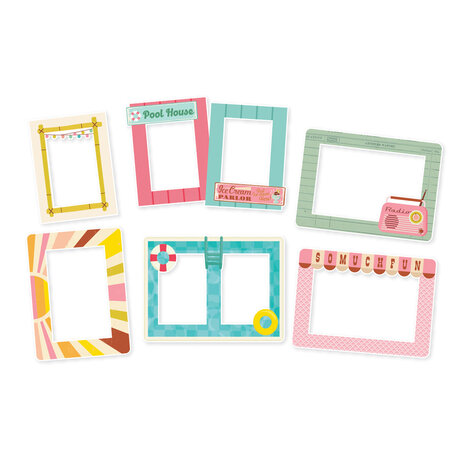 Simple Stories Retro Summer Chipboard Frames (20021) (OUTLET)