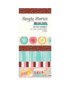 Simple Stories Retro Summer Washi Tape (20025) (OUTLET) Simple Stories Retro Summer Washi Tape (20025) (OUTLET)