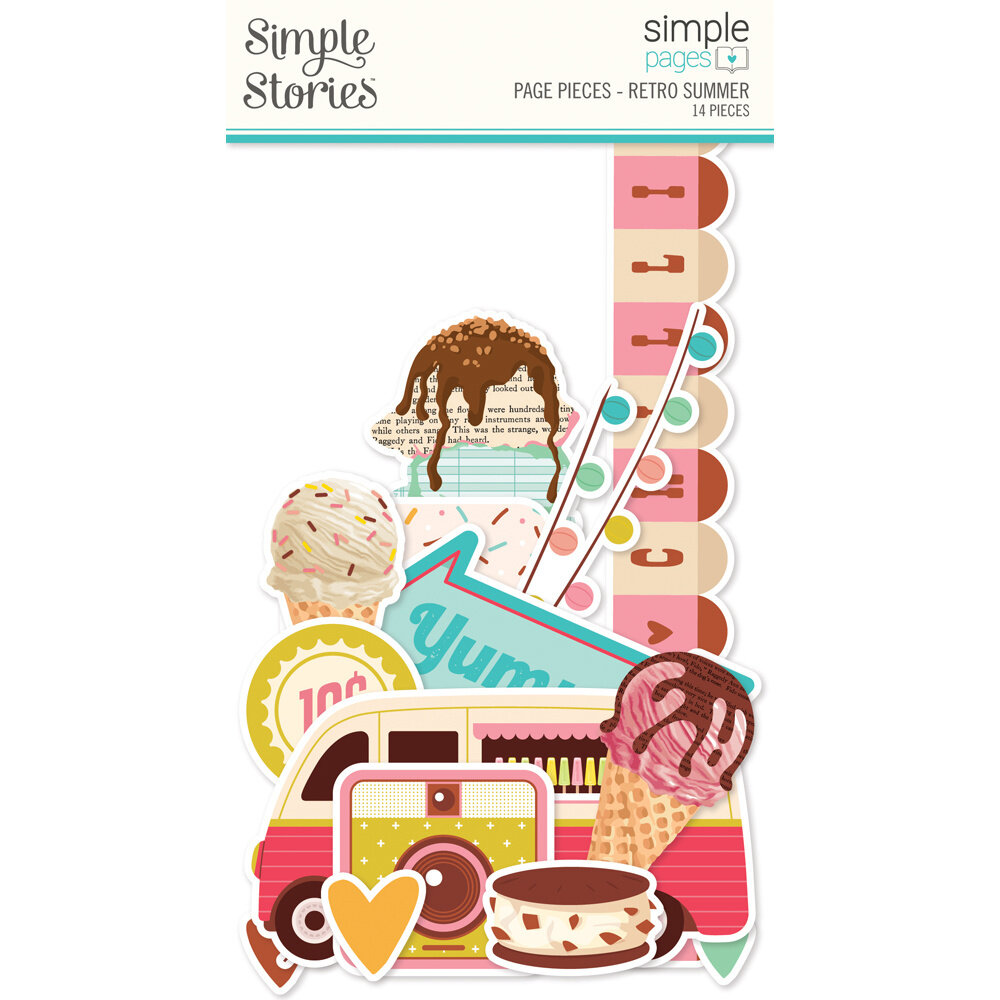 Simple Stories Retro Summer Simple Pages Pieces (20027) (OUTLET)