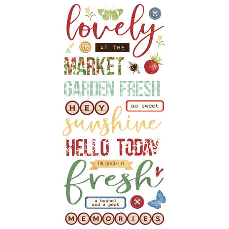 Simple Stories Simple Vintage Berry Fields Foam Stickers (20128) (OUTLET)