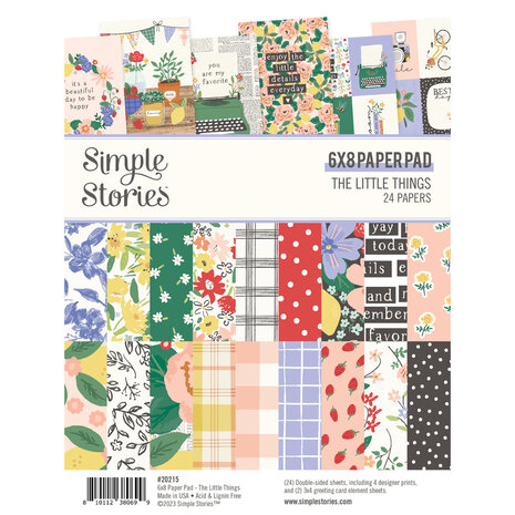 Simple Stories The Little Things 6x8 Inch Paper Pad (20215) (OUTLET)