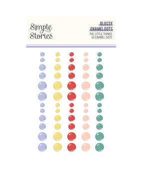 Simple Stories The Little Things Glossy Enamel Dots (60pcs) (20225) (OUTLET)