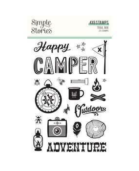 Simple Stories Trail Mix Clear Stamps (20pcs) (20316) (OUTLET)