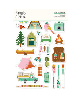 Simple Stories Trail Mix Sticker Book (439pcs) (20321) (OUTLET)