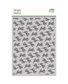 Simple Stories Trail Mix Stencil Pine Branch (20327) (OUTLET)
