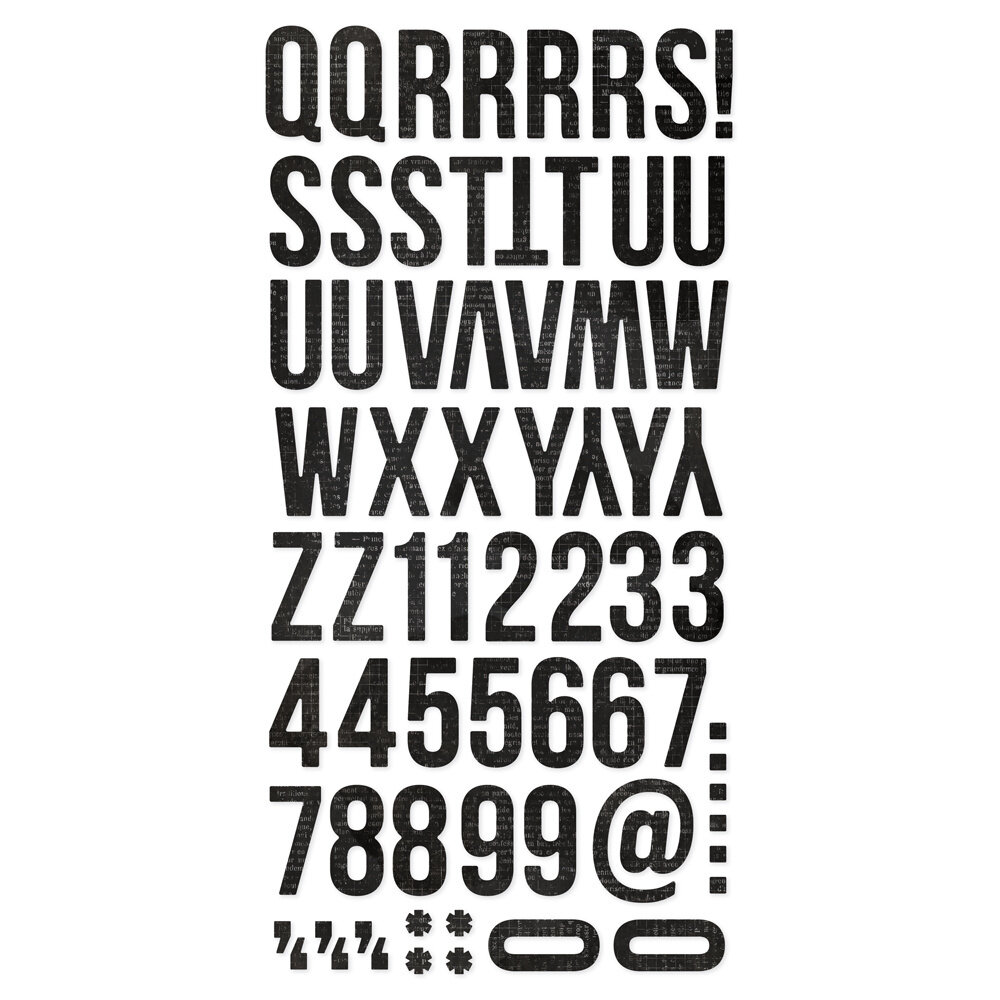 Simple Stories Simple Vintage Essentials Foam Alphas Vintage Black (129pcs) (20421) (OUTLET)