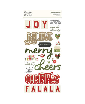 Simple Stories The Holiday Life Foam Stickers (20525) (OUTLET) Simple Stories The Holiday Life Foam Stickers (20525) (OUTLET)