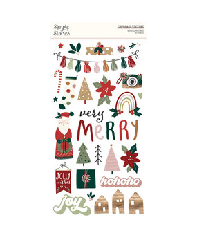 Simple Stories Boho Christmas Chipboard (20617) (OUTLET) Simple Stories Boho Christmas Chipboard (20617) (OUTLET)