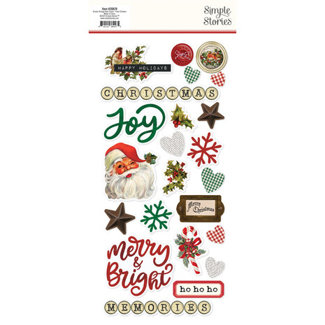Simple Stories Simple Vintage Dear Santa Foam Stickers (20829) (OUTLET)
