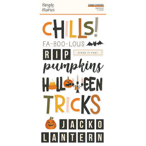 Simple Stories FaBOOlous Foam Stickers (20922) (OUTLET)