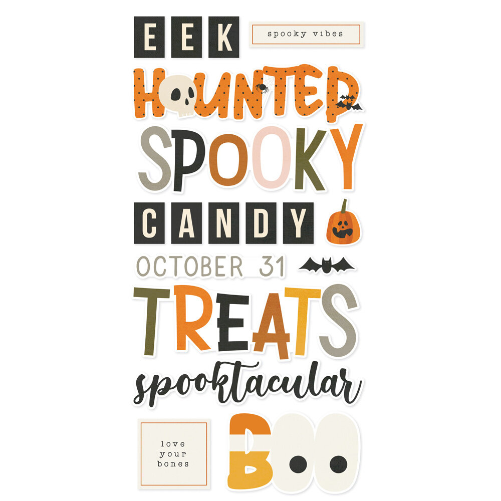 Simple Stories FaBOOlous Foam Stickers (20922) (OUTLET)