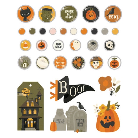 Simple Stories FaBOOlous Decorative Brads (20923) (OUTLET)