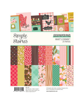 Simple Stories What's Cookin' ? 6x8 Inch Paper Pad (21115) (OUTLET)