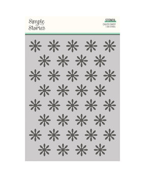 Simple Stories What's Cookin' ? Stencil Calico Daisy (21129) (OUTLET)