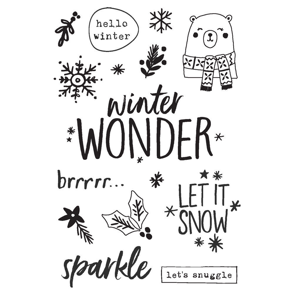 Simple Stories Winter Wonder Clear Stamps (21216) (OUTLET)