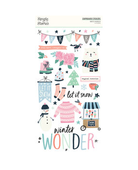 Simple Stories Winter Wonder Chipboard Stickers (21217) (OUTLET)