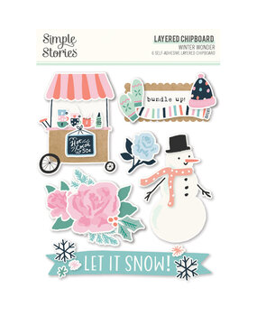 Simple Stories Winter Wonder Layered Chipboard (21222) (OUTLET)