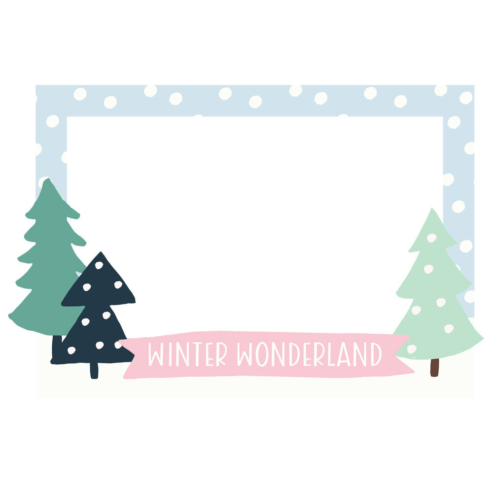 Simple Stories Winter Wonder Chipboard Frames (21224) (OUTLET)