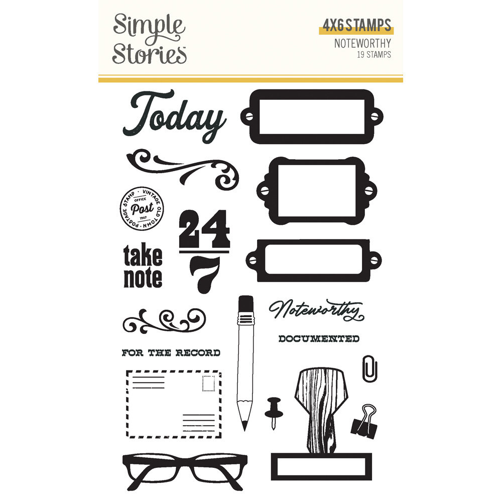 Simple Stories Noteworthy Clear Stamps (21316) (OUTLET)